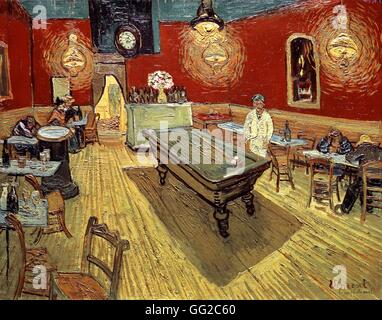 Vincent Van Gogh (1853-1890) La Nuit de l'école Néerlandaise Café de la place Lamartine à Arles Septembre 1888 Huile sur toile (70 x 89 cm), New Haven, Yale University Art Gallery Banque D'Images