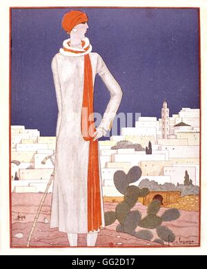 Poster par George Lepape (1887-1971) affiche de la mode publié dans 'Vogue' magazine 1926 France Banque D'Images