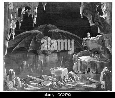 Gustave Doré (1832-1883) La gravure pour illustrer Dante's Inferno Banque D'Images