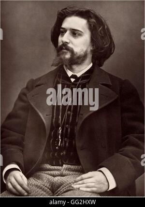 Alphonse Daudet (1840-1897), écrivain français Photo par Etienne Carjat Banque D'Images