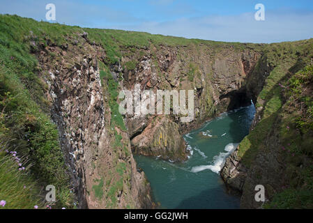 Bullers de Buchan près de Peterhead, dans l'Aberdeenshire, région de Grampian. L'Écosse. UK. 11 113 SCO. Banque D'Images