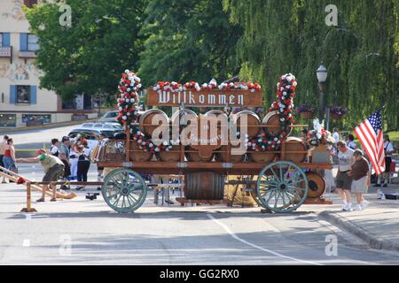 Leavenworth, ville à thème allemand dans l'état de Washington, USA Banque D'Images