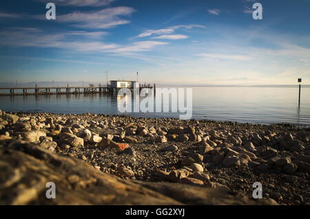 Les rives du lac de Constance / Bodensee aux Alpes en été Banque D'Images