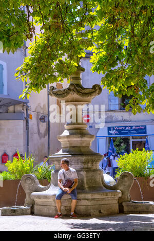 Fontaine de St Remy de Provence, France Banque D'Images