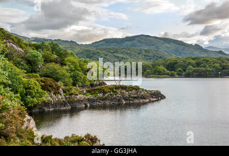 Vue panoramique le long de l'Anneau du Kerry, Irlande Banque D'Images