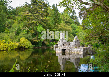 Monk's house de pêche près de l'abbaye de Cong, dans le comté de Mayo, Irlande Banque D'Images