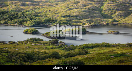 Vue panoramique le long de l'Anneau du Kerry, Irlande Banque D'Images