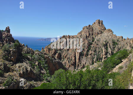 Calanche (Charente-Maritime), France, Corse Banque D'Images