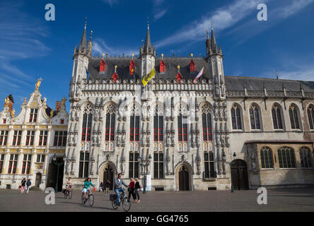 Stadhuis (Hôtel de Ville), le Bourg, Bruges Banque D'Images