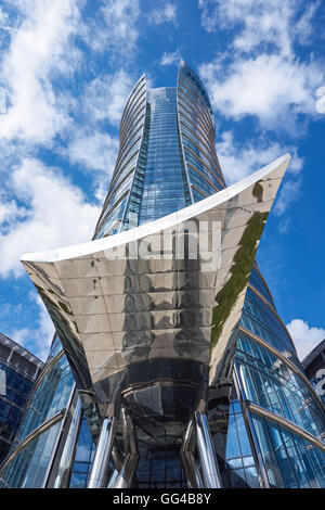 La spire de Varsovie les immeubles de bureaux à Varsovie, Pologne Banque D'Images