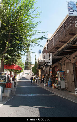 Moyen-orient : les rues et les toits de Nazareth, la capitale et la plus grande ville dans le District Nord d'Israël, connu sous le nom de capitale arabe d'Israël Banque D'Images