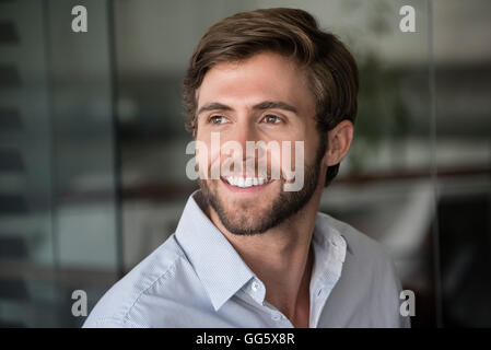Close-up of a young man Banque D'Images
