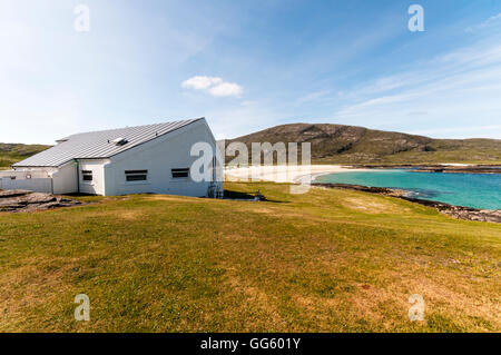 L'île de Barra Beach Hotel sur Bàgh Halaman sur l'île de Barra dans les Hébrides extérieures. Banque D'Images