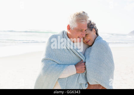 Couple sur la plage Banque D'Images