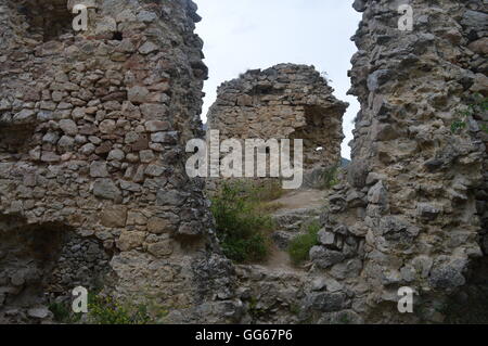 Ruines de la Citadelle Coltesti Banque D'Images