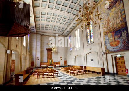 Londres, Angleterre, Royaume-Uni. Église hollandaise, Austin Friars (Nederlandse Kerk Londen) intérieur Banque D'Images