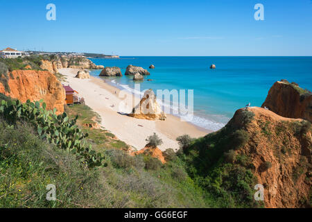 Praia dos Tres Castelos, Portimao, Algarve, Portugal, Europe Banque D'Images