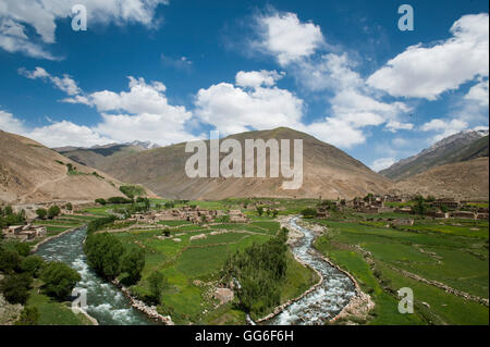 La vallée du Panshir, en Afghanistan, en Asie Banque D'Images