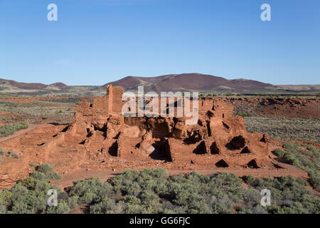 Wupatki Pueblo, peuplé d'environ 1100 à 1250 AD AD, Wupatki National Monument, Arizona, USA Banque D'Images