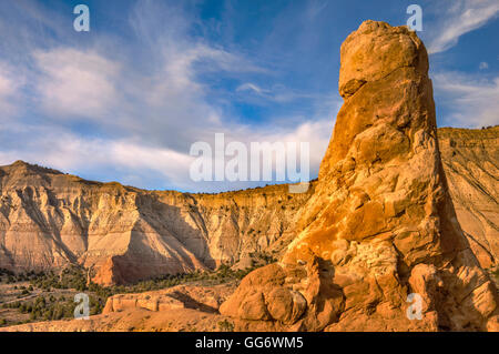 Au Pinnacle Anges Palace Trail au coucher du soleil, Kodachrome Basin State Park, Utah, USA Banque D'Images