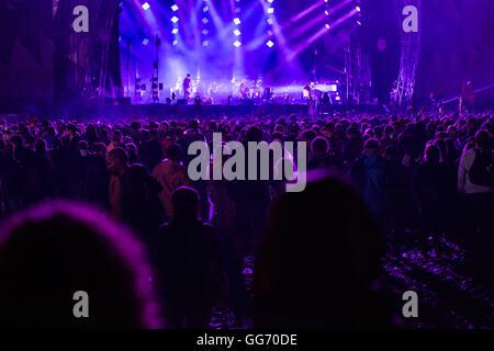 Radiohead live à Saint-gall Open Air Music Festival, à Saint-Gall, Suisse, 2016 Banque D'Images