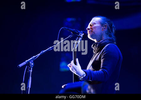 Radiohead live à Saint-gall Open Air Music Festival, à Saint-Gall, Suisse, 2016 Banque D'Images