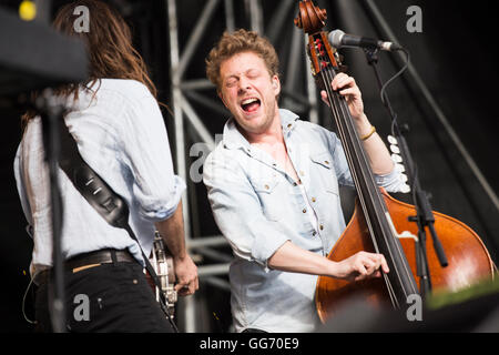 Mumford & Sons live au festival en plein air de St-gall, St-Gall, Suisse, 2016 Banque D'Images