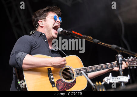 Mumford & Sons live au festival en plein air de St-gall, St-Gall, Suisse, 2016 Banque D'Images