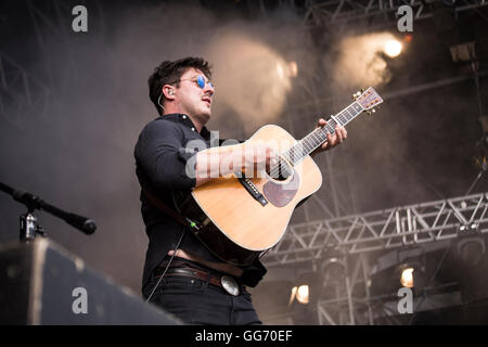 Mumford & Sons live au festival en plein air de St-gall, St-Gall, Suisse, 2016 Banque D'Images