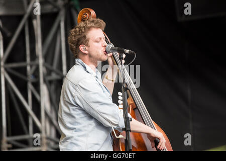 Mumford & Sons live au festival en plein air de St-gall, St-Gall, Suisse, 2016 Banque D'Images