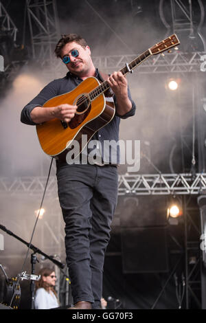 Mumford & Sons live au festival en plein air de St-gall, St-Gall, Suisse, 2016 Banque D'Images