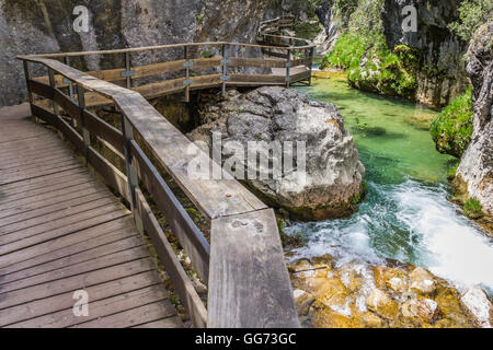 Cerrada de Elias gorge, dans le Parc National de Cazorla Banque D'Images