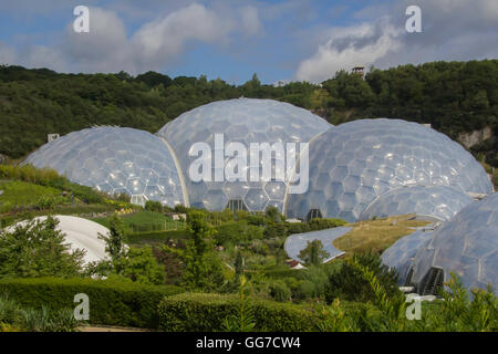 Le biome de l'Eden Project à Cornwall en Angleterre Banque D'Images