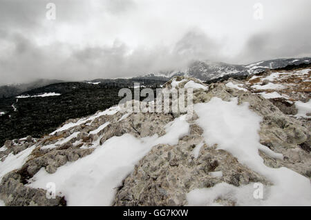 En début d'hiver dans les Alpes montagnes Rax Banque D'Images