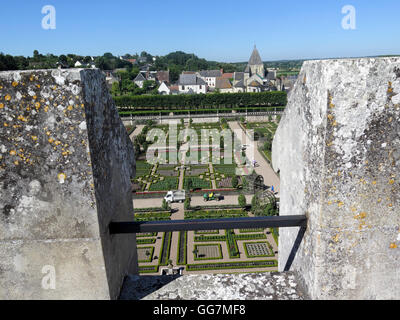 Château de Villandry Loire Valley France Banque D'Images