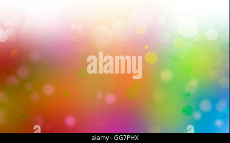 Les cercles colorés blurred abstract background Banque D'Images