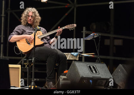 Rome, Italie. 06Th Aug 2016. Kurt Rosenwinkel à la guitare, Tim à la guitare et de Motzer, synthé et Joost Potocka sur batterie joué en concert à la Casa del Jazz à Rome au cours de l'examen 2016 musicaSummertime. © Leo Claudio De Petris/Pacific Press/Alamy Live News Banque D'Images