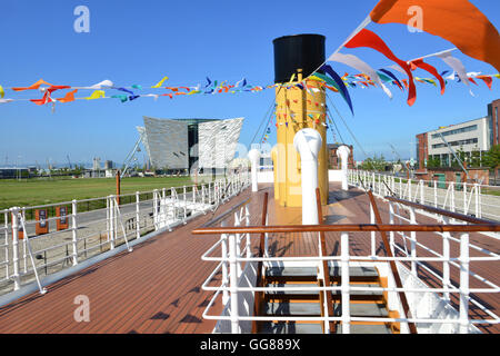 Le SS Nomadic a berté bébé du Titanic Building, Belfast Banque D'Images