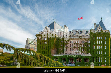 Hôtel Fairmont Empress (plus communément connu sous le nom de l'Impératrice) est l'un des plus anciens et des plus célèbres Banque D'Images