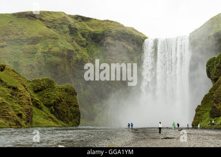 Cascade de Gullfoss dans le sud de l'Islande Banque D'Images