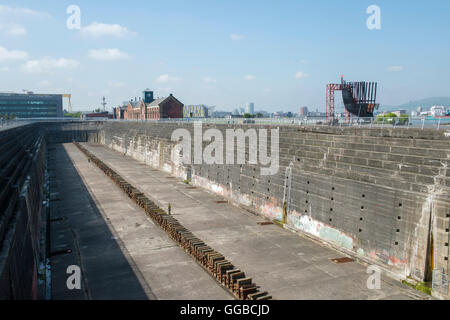 Le Thompson Dry Dock où le Titanic s'est assis, Belfast Banque D'Images