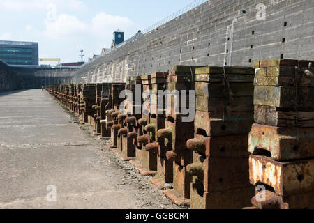 Le Thompson Dry Dock où le Titanic s'est assis, Belfast Banque D'Images