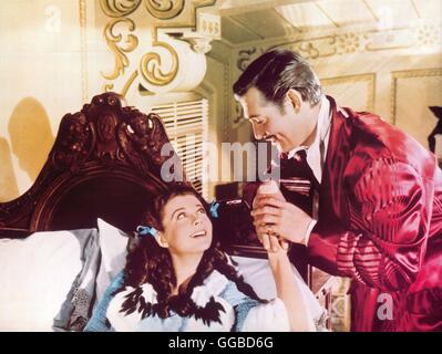 VOM WINDE VERWEHT Autant en emporte le vent Victor Fleming USA 1939 Scarlett O'Hara (Vivien Leigh) und Rhett Butler (Clark Gable) Régie : Victor Fleming aka. Autant en emporte le vent Banque D'Images