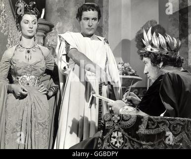 QUO VADIS ? Quo Vadis USA 1951 Mervyn LeRoy (Poppaea PATRICIA LAFFAN), Pétrone (LEO GENN), Nero (Peter Ustinov) Régie : Mervyn LeRoy aka. Quo Vadis Banque D'Images