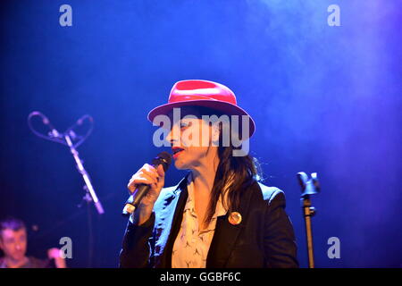 Camille O'Sullivan : le rêve forain à l'Edinburgh Fringe Underbelly Lancement presse 2016 Banque D'Images