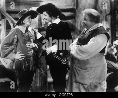 La reine Christine Königin Christine USA 1933 / Rouben Mamoulian Queen Christina (GRETA GARBO), Don Antonio (JOHN GILBERT), l'Aubergiste (FERDINAND MUNIER Regie : Rouben Mamoulian) Banque D'Images