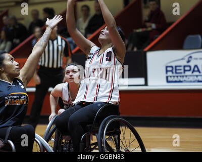 Ligue nationale de basket-ball en fauteuil roulant Femmes 2016 Banque D'Images