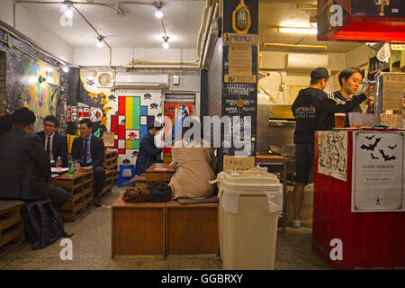 Stand craft brewery bar dans Nokspayeong Banque D'Images