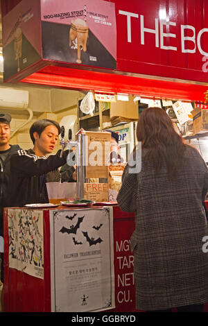 Stand craft brewery bar dans Nokspayeong Banque D'Images