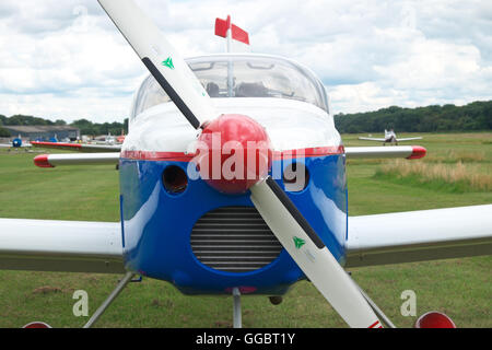 Cars RV-9un avion léger à un terrain d'herbe dans l'aviation générale au Royaume-Uni Banque D'Images